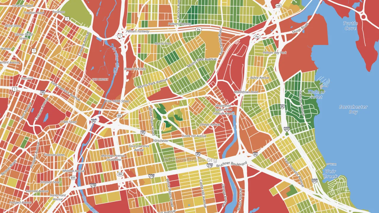 Parkchester, Bronx, NY Map of Assault Rates