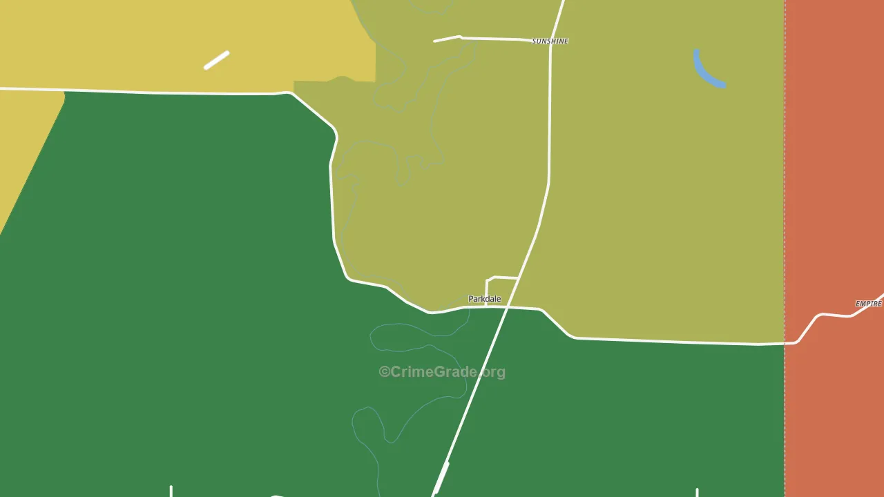 Parkdale, AR Map of Assault Rates