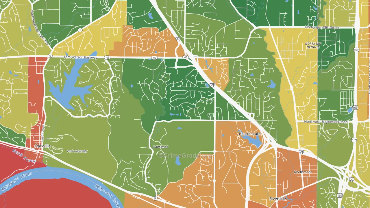 Parkdale-Walden, Kansas City, MO Map of Assault Rates