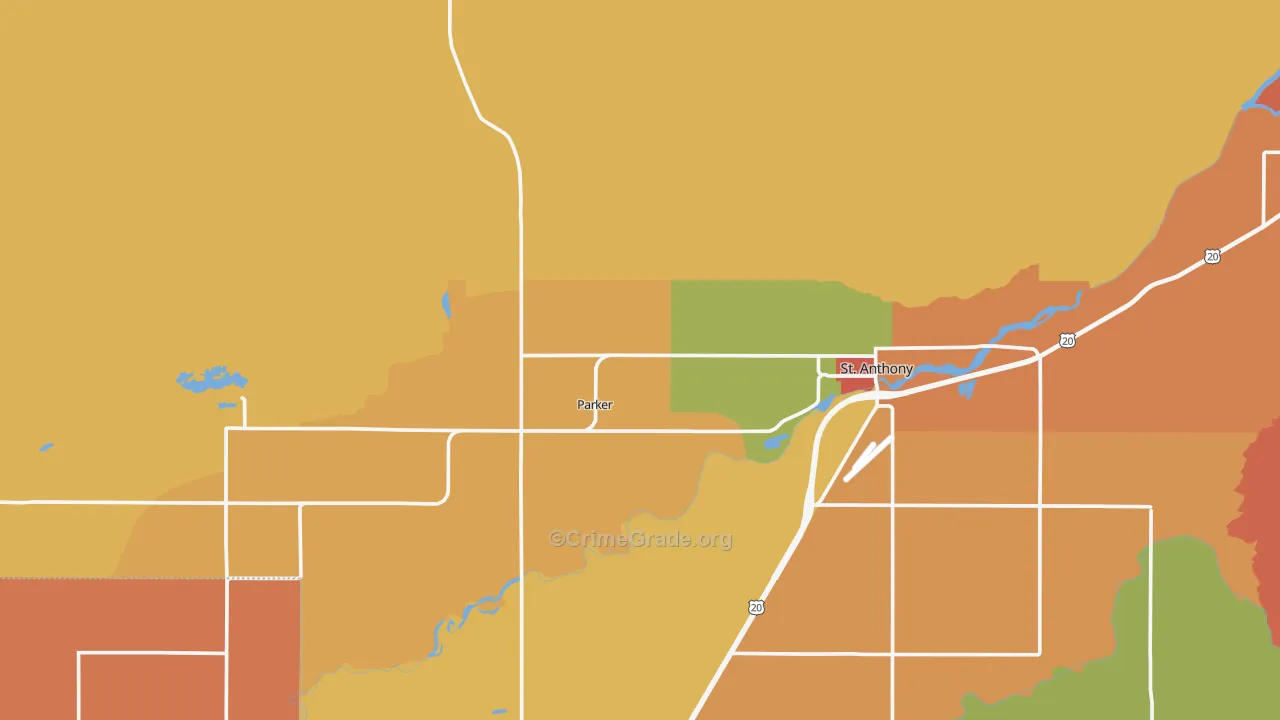 Parker, ID Map of Assault Rates