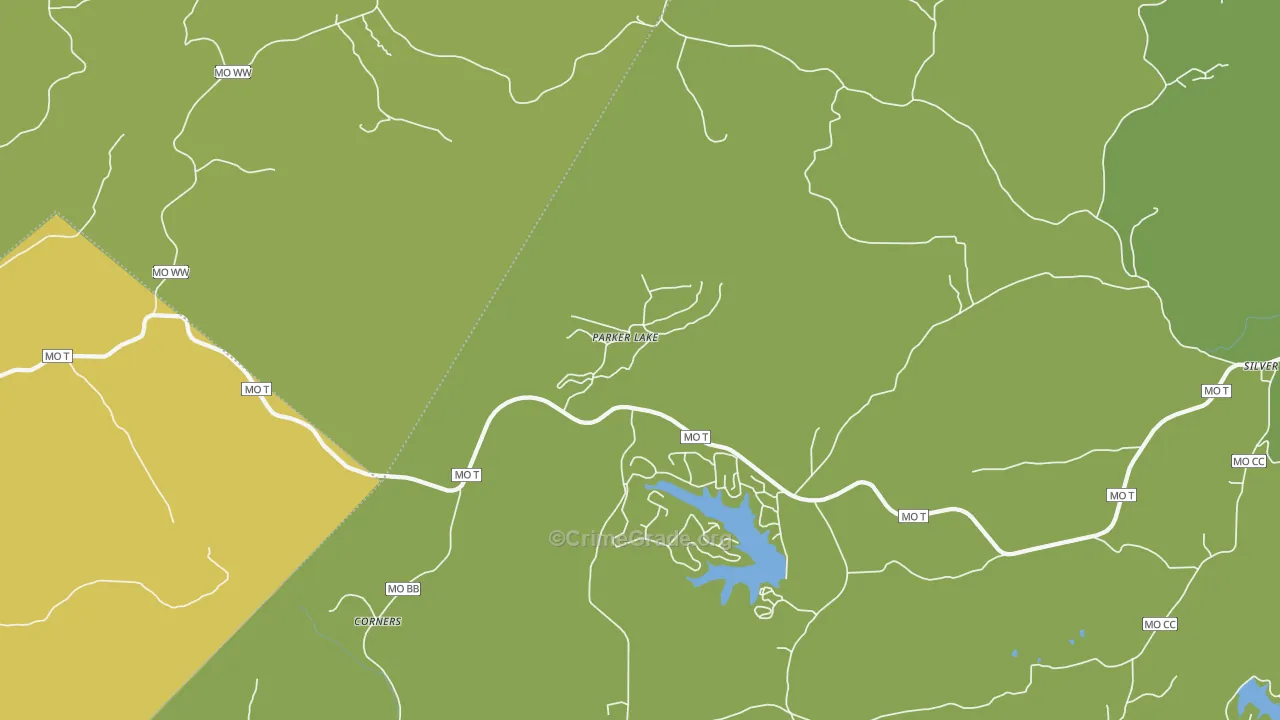 Parker Lake, MO Map of Assault Rates