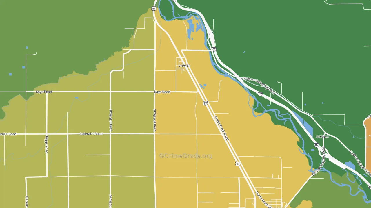 Parker, WA Map of Assault Rates