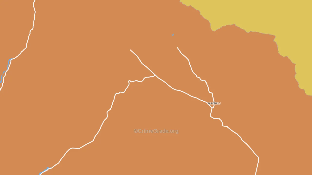 Parkfield, CA Map of Assault Rates
