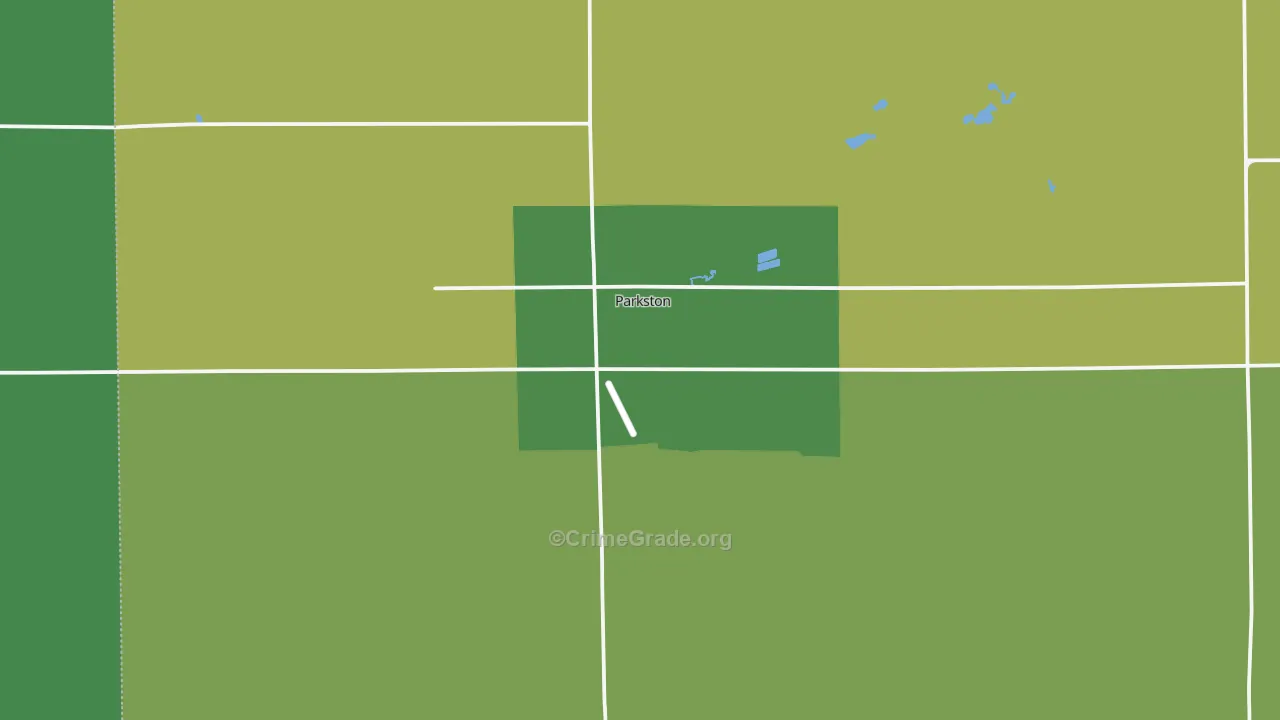 Parkston, SD Map of Assault Rates