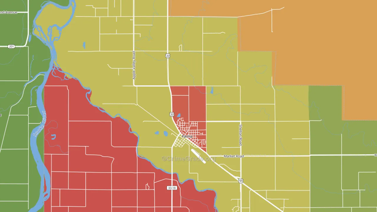 Parma, ID Map of Assault Rates