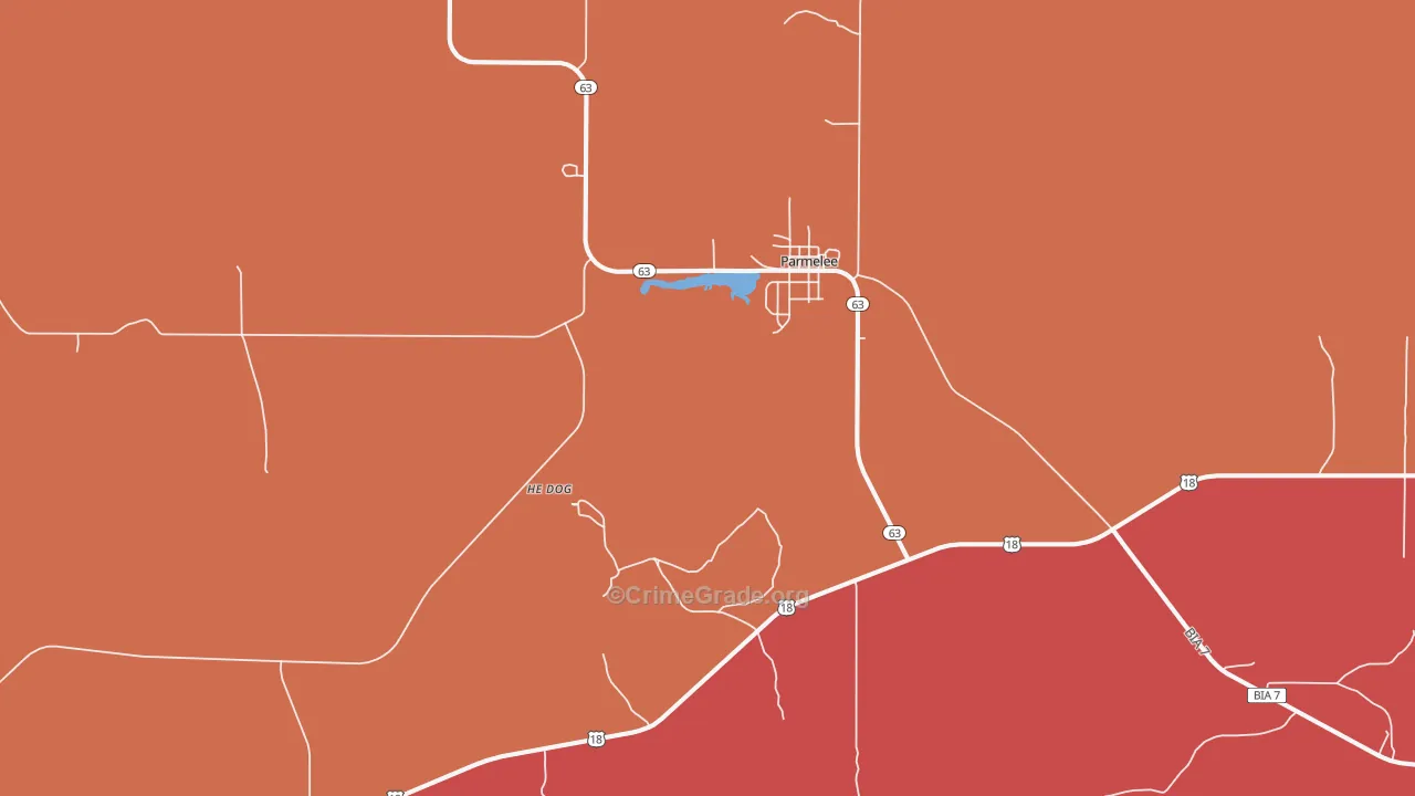 Parmelee, SD Map of Assault Rates