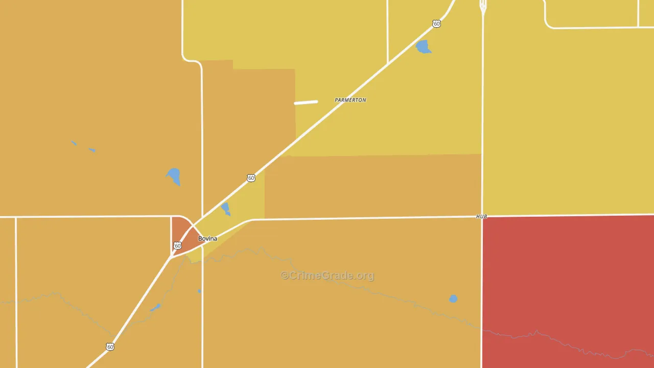 Parmer County, TX Map of Assault Rates
