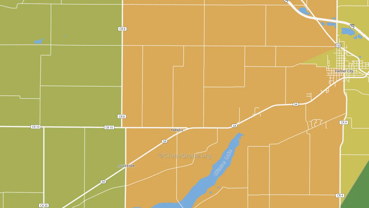 Parnell, IL Map of Assault Rates