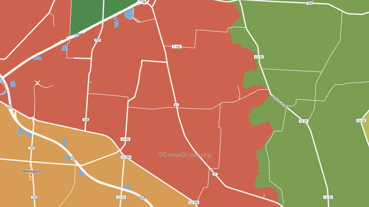 Parrott, OH Map of Assault Rates