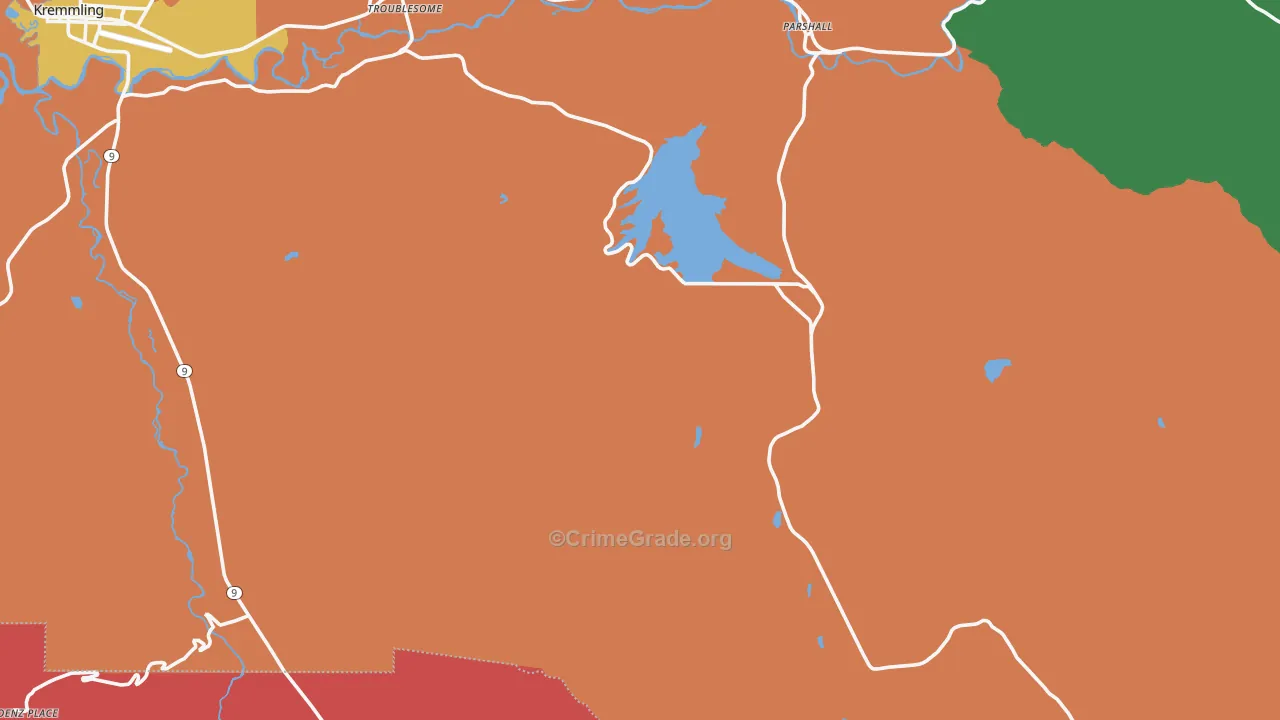 Parshall, CO Map of Assault Rates