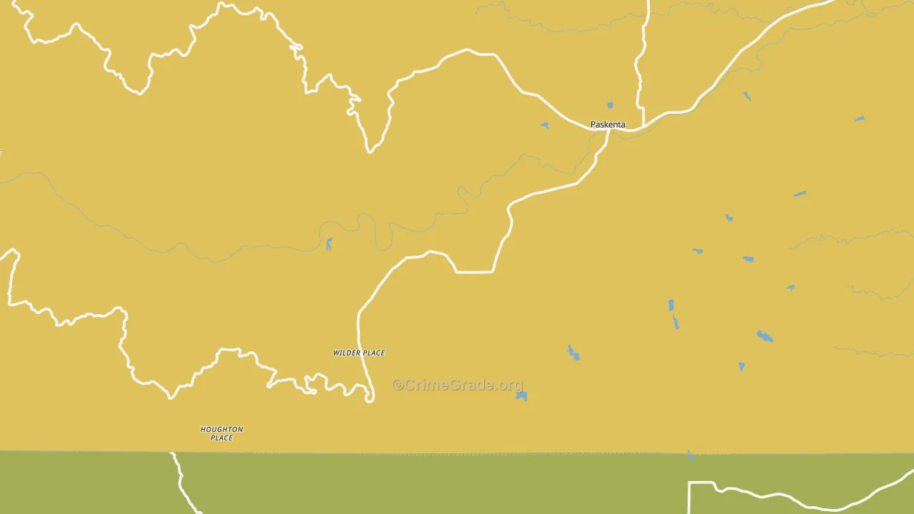 Paskenta, CA Map of Assault Rates