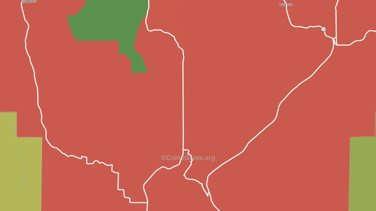 Pataha, WA Map of Assault Rates