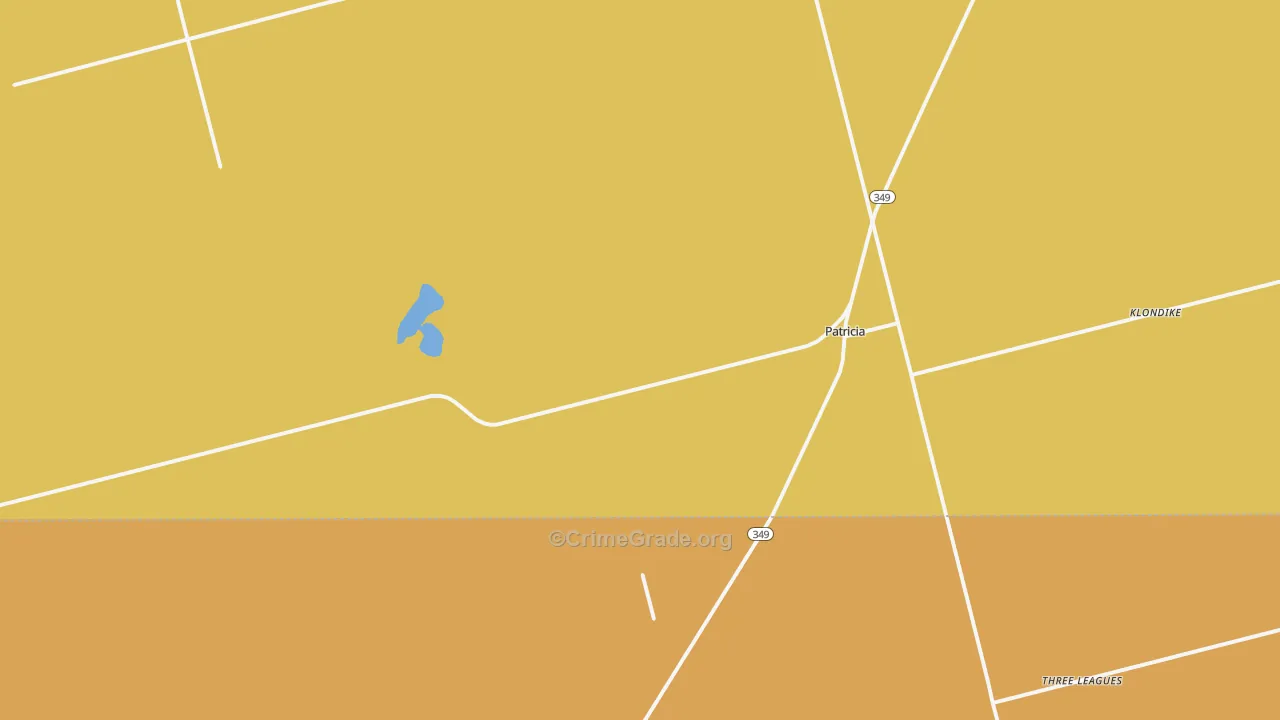 Patricia, TX Map of Assault Rates