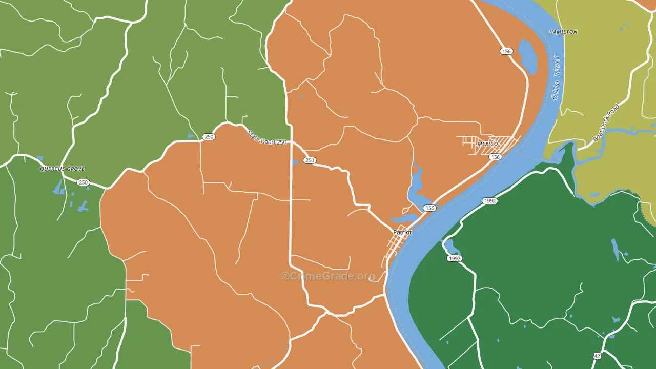 Patriot, IN Map of Assault Rates