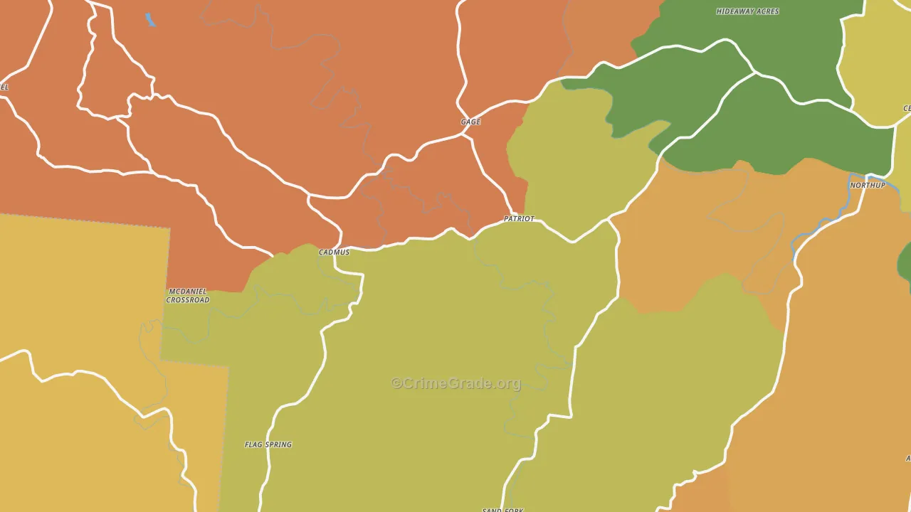 Patriot, OH Map of Assault Rates