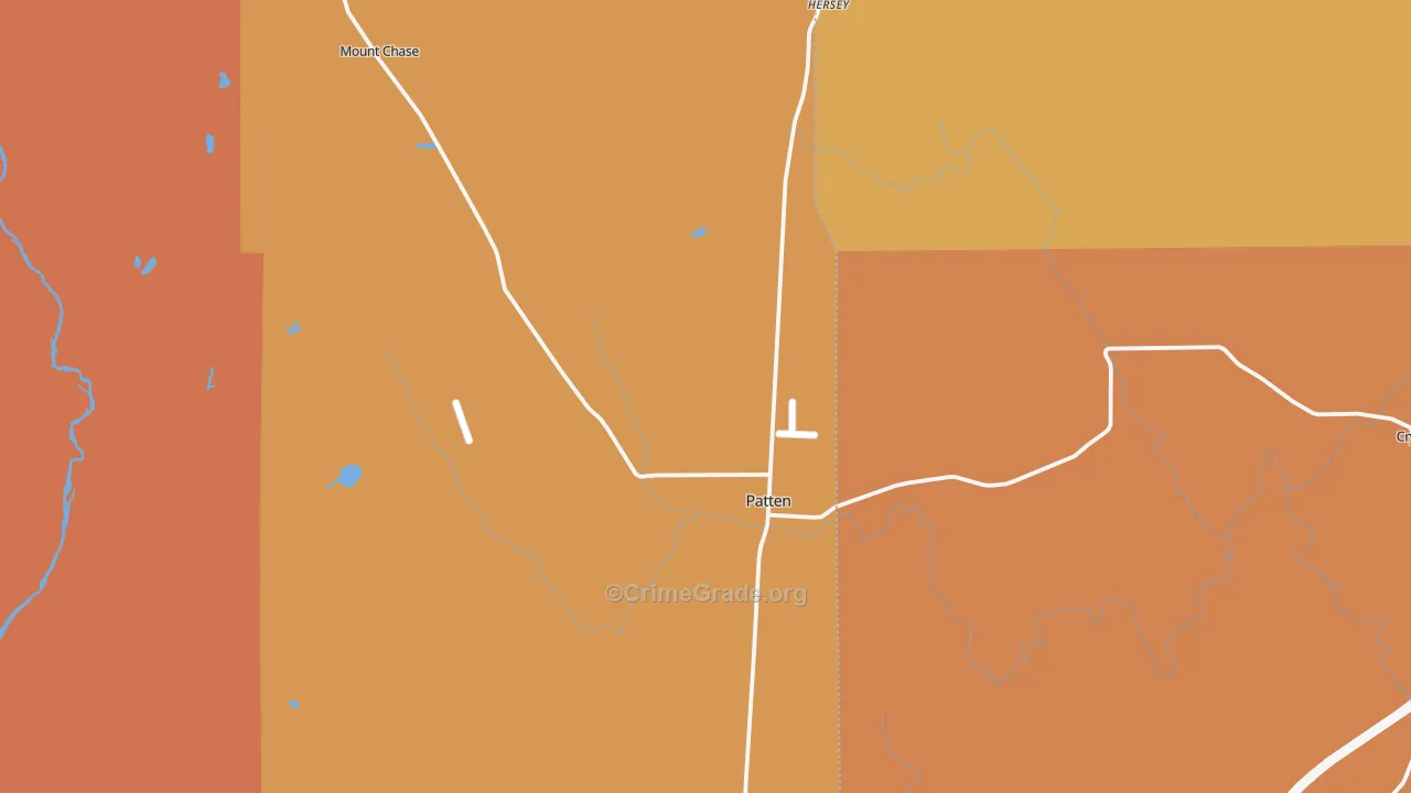 Patten, ME Map of Assault Rates