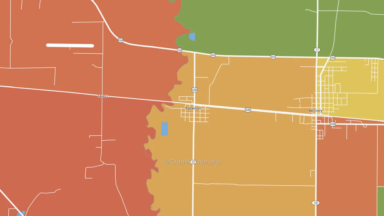 Patterson, AR Map of Assault Rates