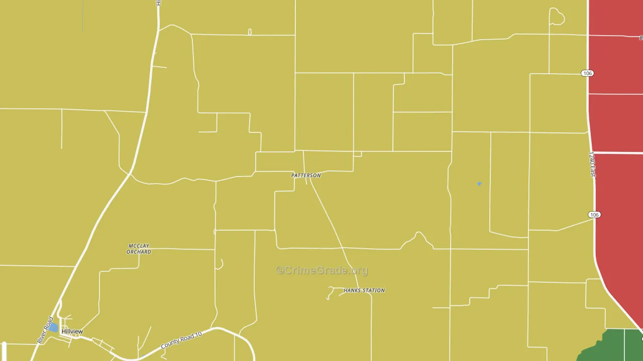 Patterson, IL Map of Assault Rates