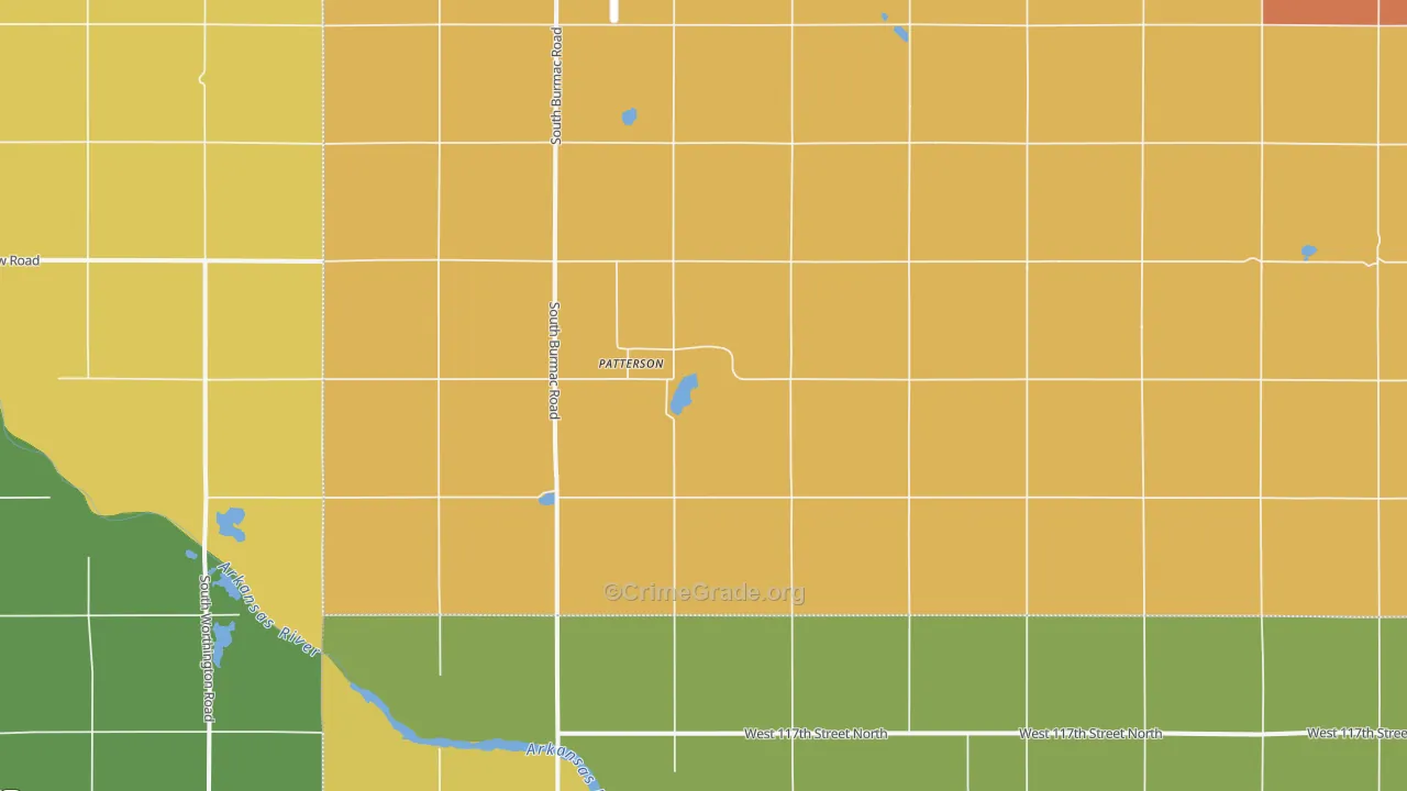 Patterson, KS Map of Assault Rates