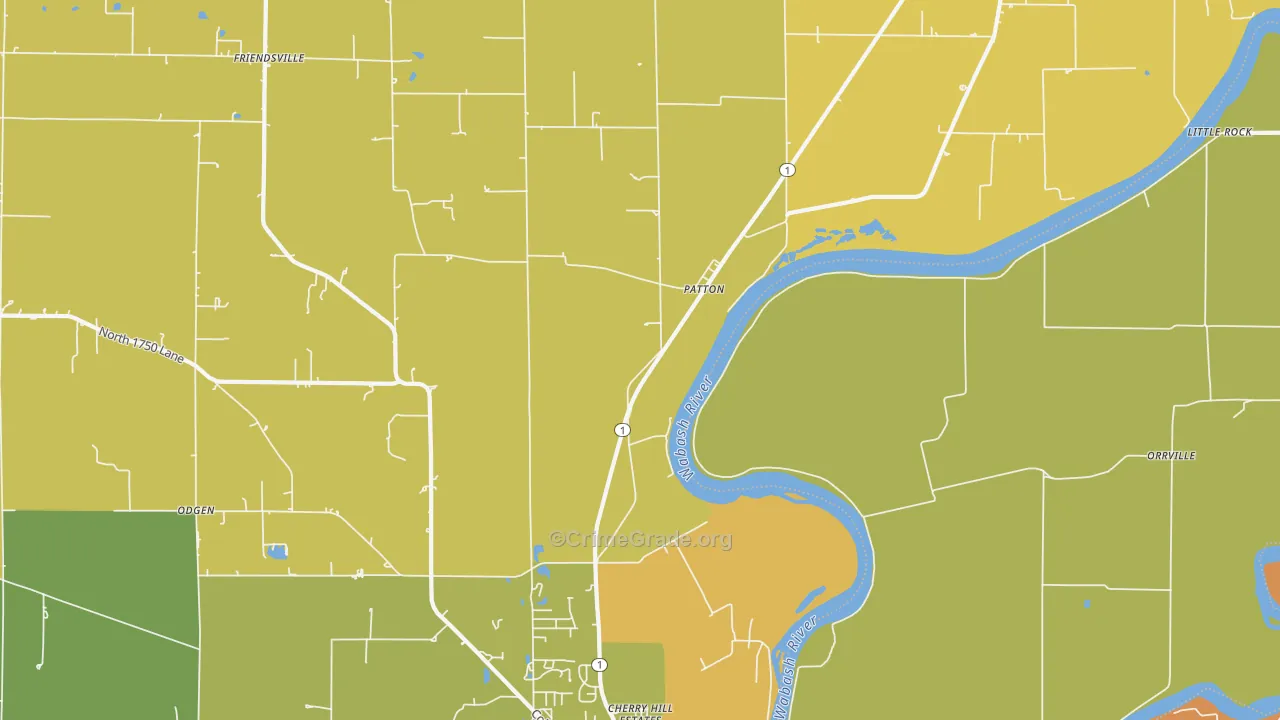 Patton, IL Map of Assault Rates