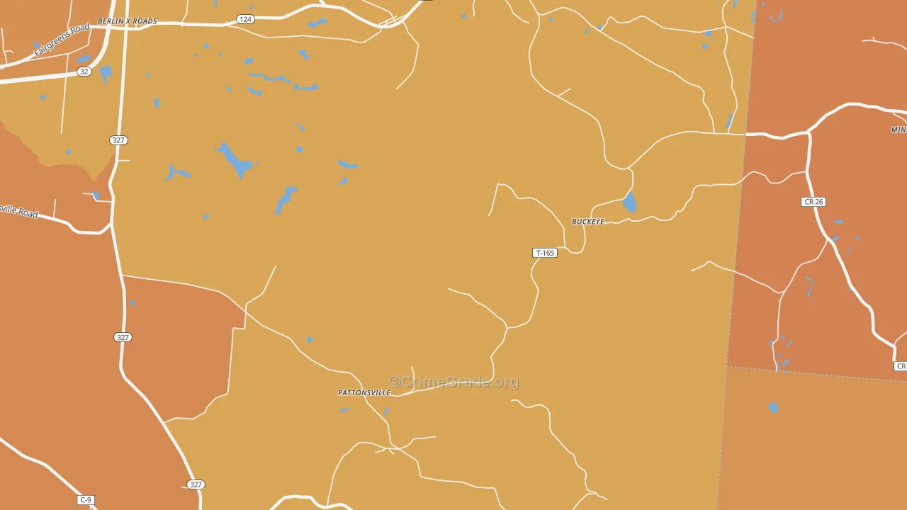 Pattonville, OH Map of Assault Rates