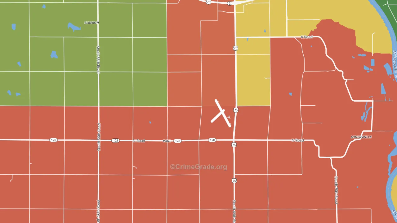 Paul, NE Map of Assault Rates