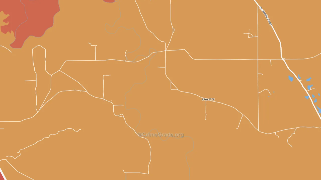 Paulette, MS Map of Assault Rates