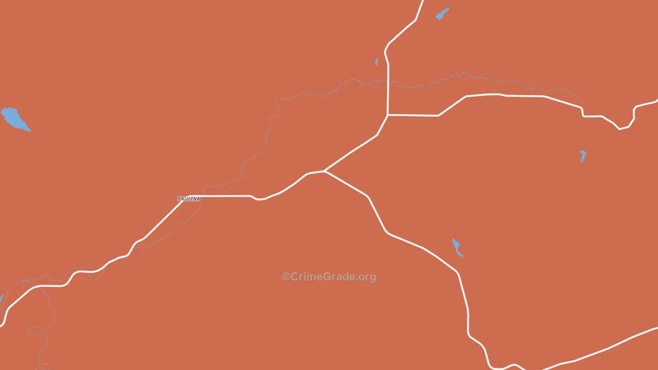 Paulina, OR Map of Assault Rates