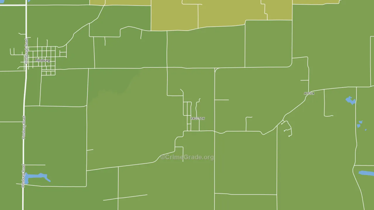Paulton, IL Map of Assault Rates
