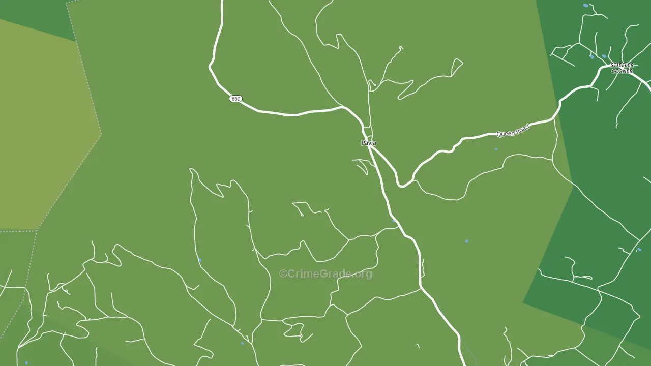 Pavia, PA Map of Assault Rates