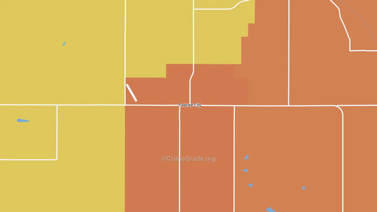 Pawnee City, NE Map of Assault Rates