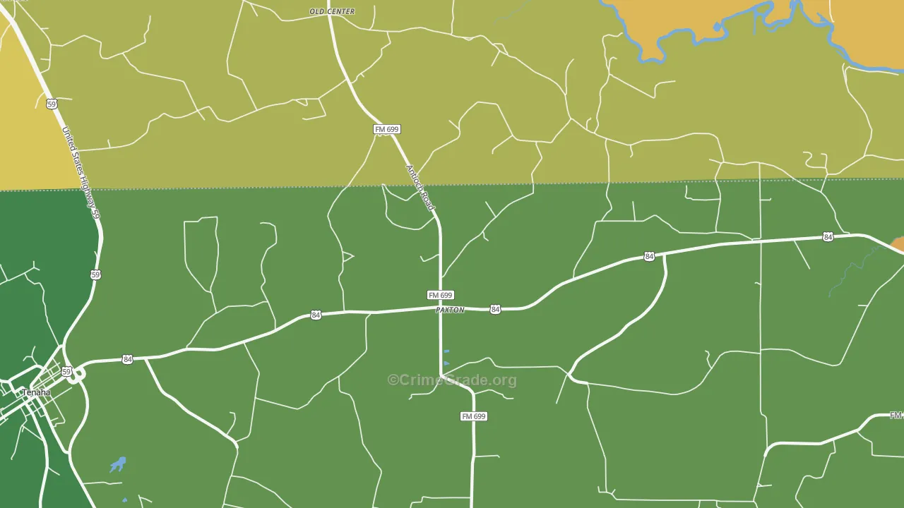 Paxton, TX Map of Assault Rates