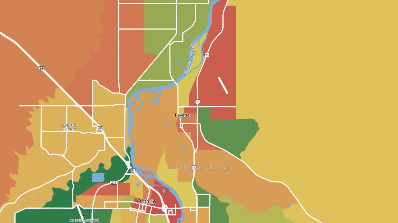 Payette, ID Map of Assault Rates