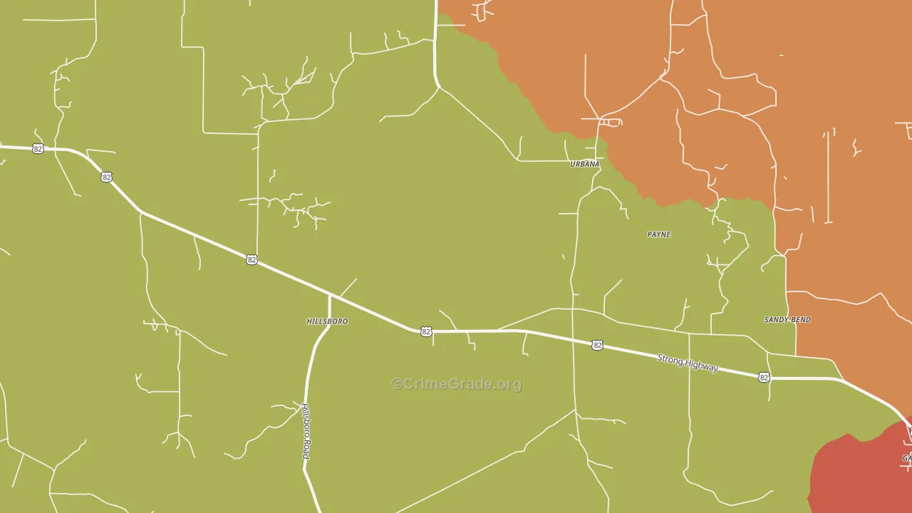 Payne, AR Map of Assault Rates