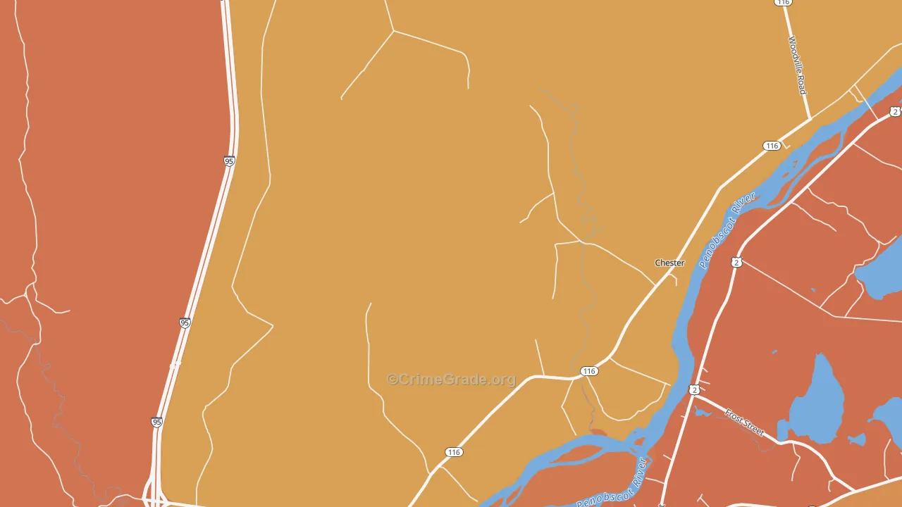 Pea Ridge, ME Map of Assault Rates