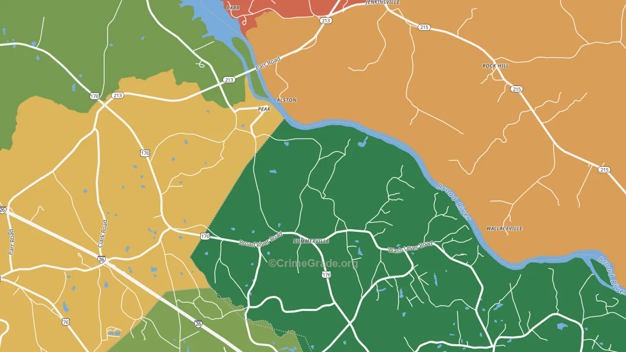 Peak, SC Map of Assault Rates