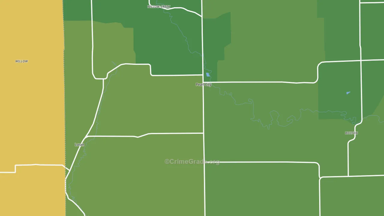 Pearl City, IL Map of Assault Rates