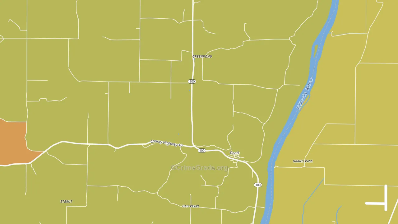 Pearl, IL Map of Assault Rates