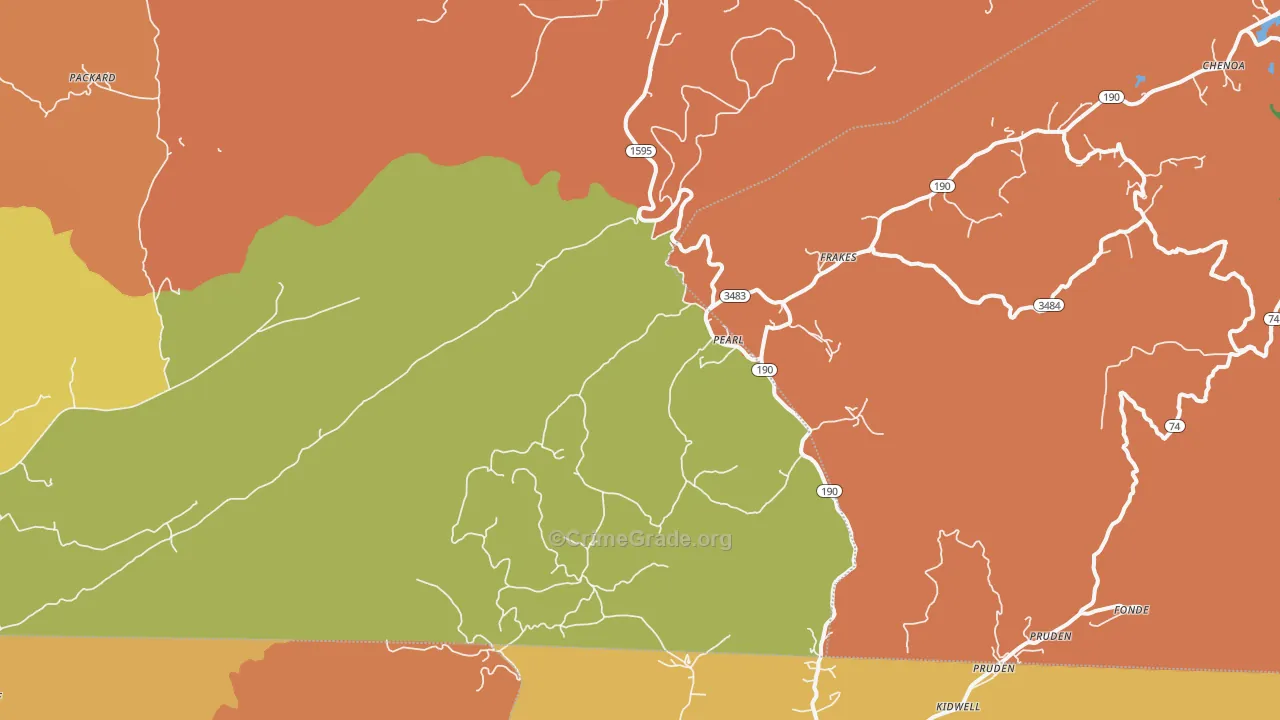 Pearl, KY Map of Assault Rates