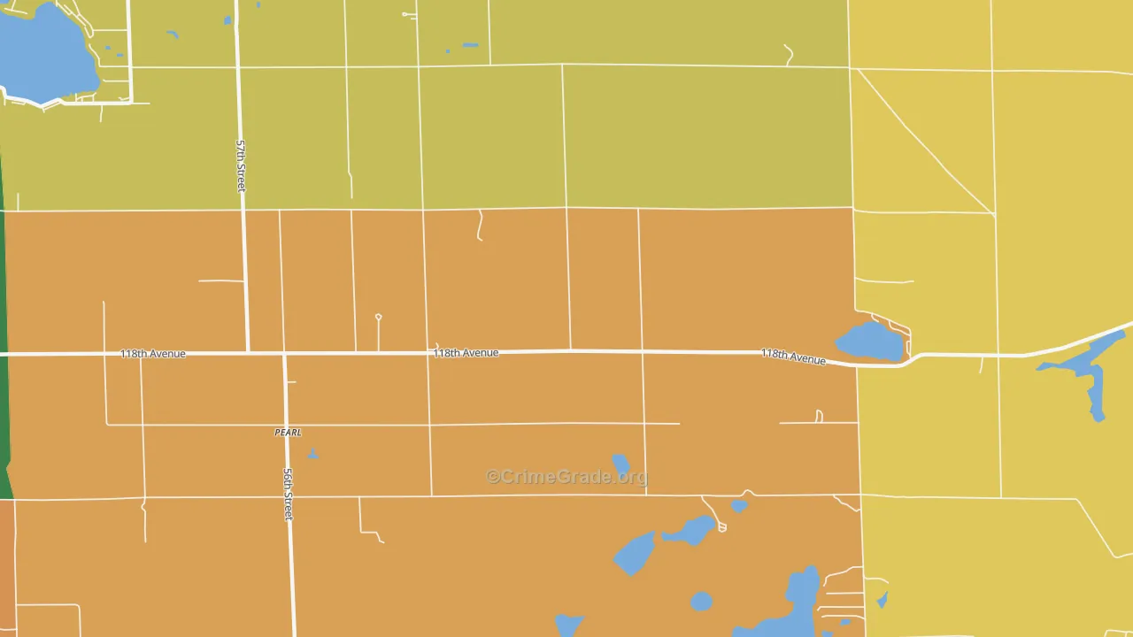 Pearl, MI Map of Assault Rates