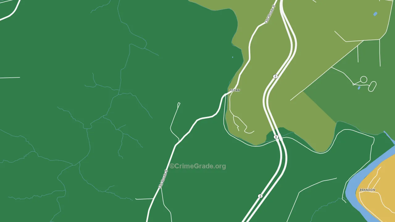Pecan, PA Map of Assault Rates