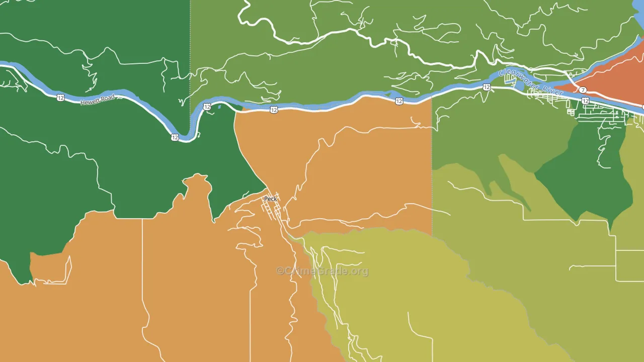 Peck, ID Map of Assault Rates