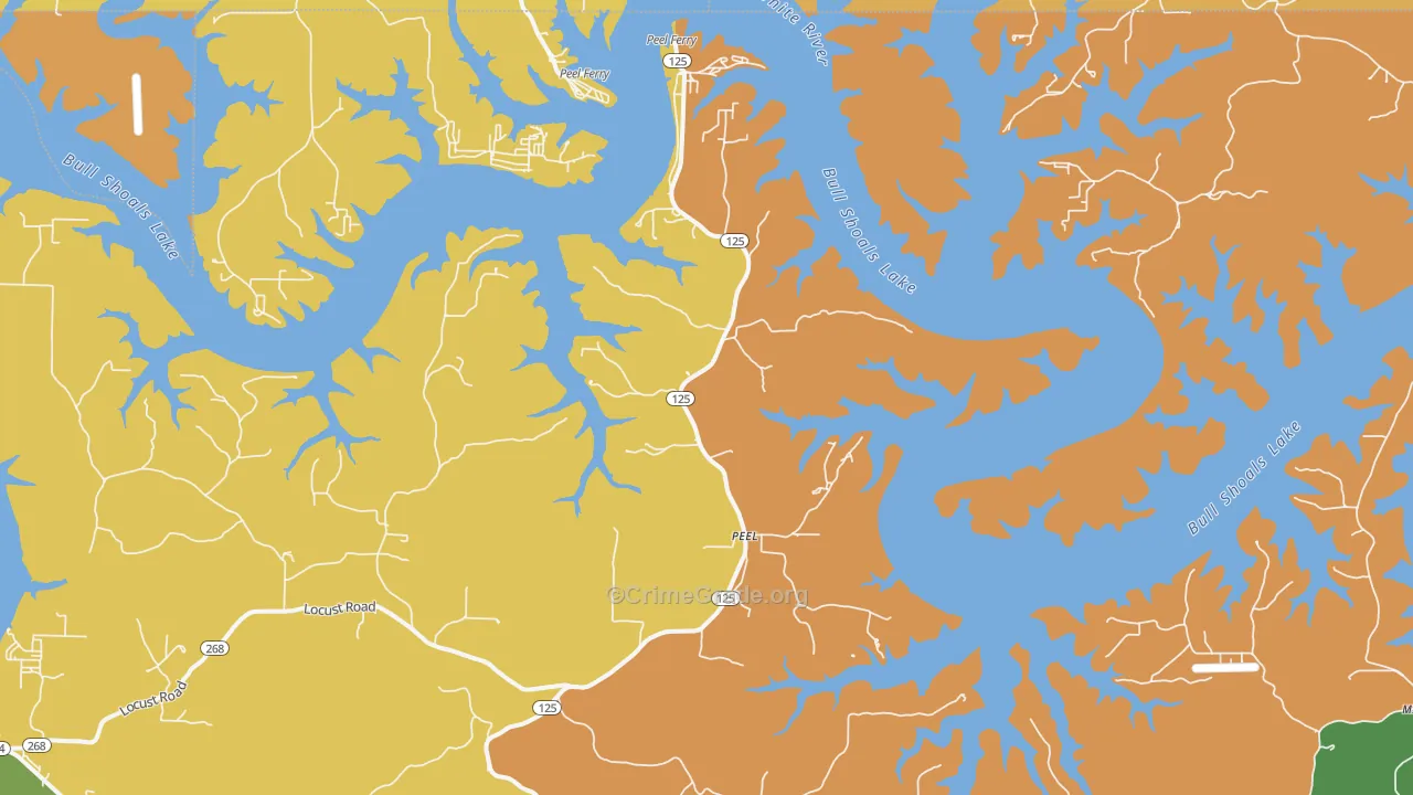 Peel, AR Map of Assault Rates