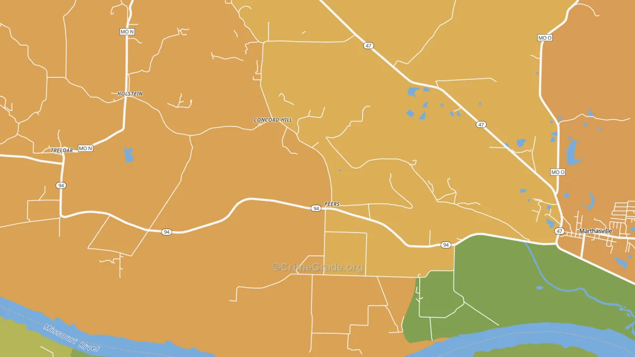Peers, MO Map of Assault Rates