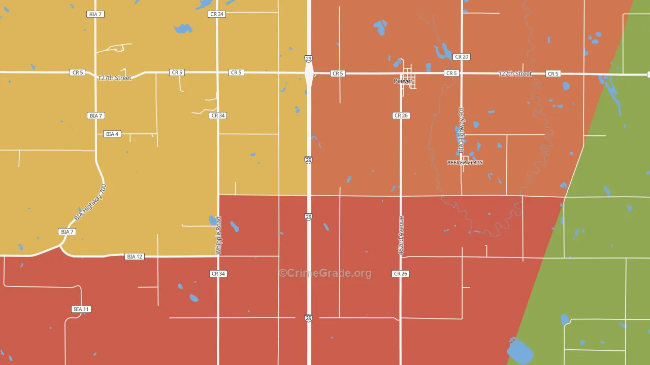 Peever, SD Map of Assault Rates