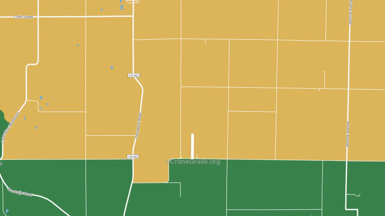 Pekin, IA Map of Assault Rates