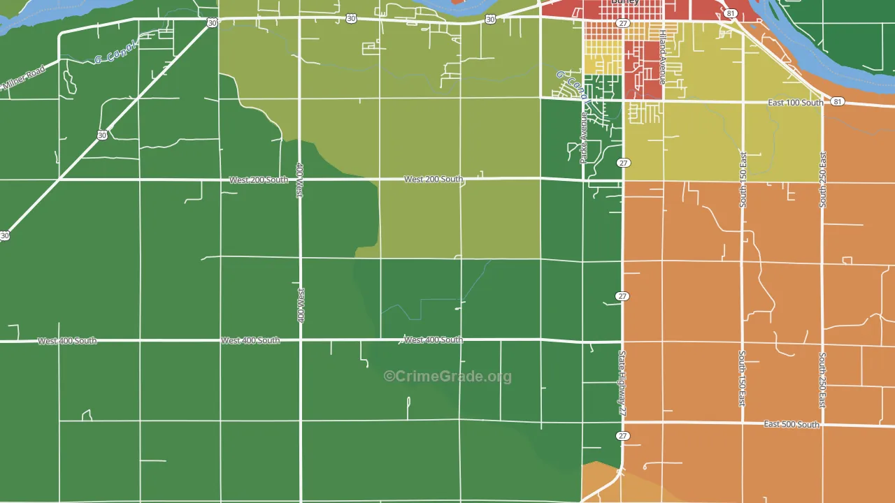 Pella, ID Map of Assault Rates