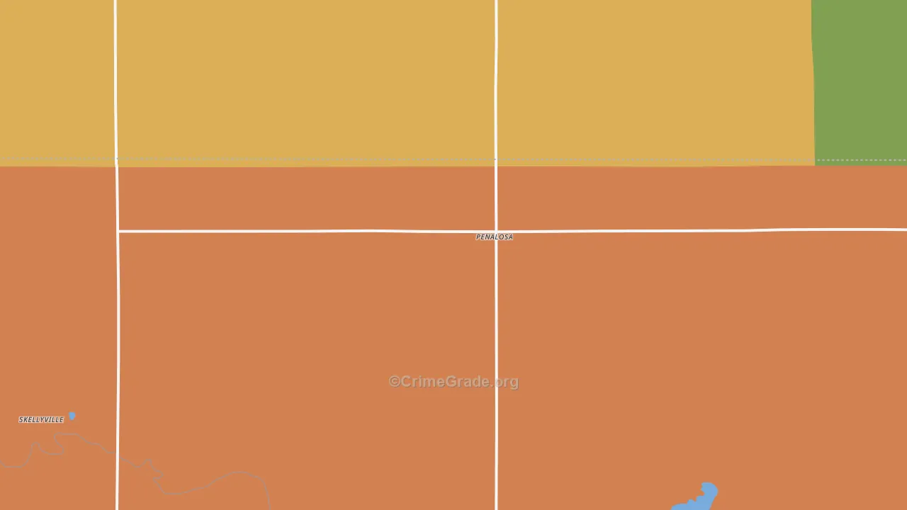 Penalosa, KS Map of Assault Rates