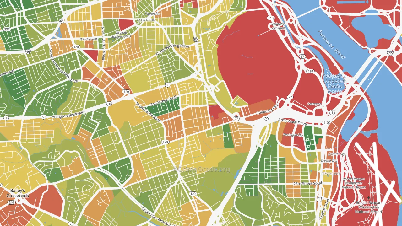 Penrose, Arlington, VA Map of Assault Rates