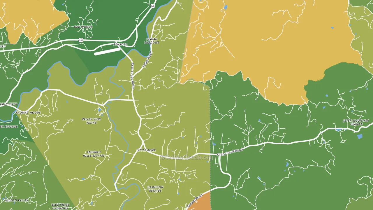 Penrose, NC Map of Assault Rates
